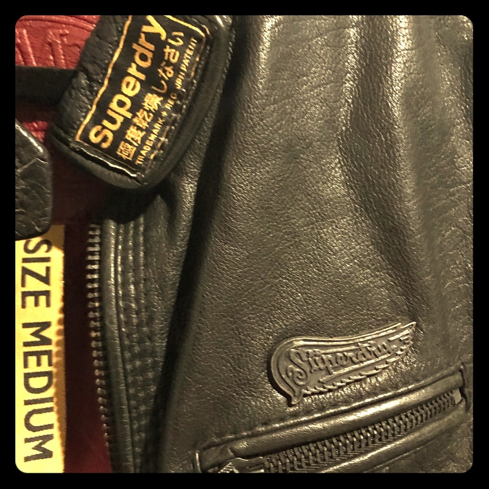 Superdry leather moto jacket